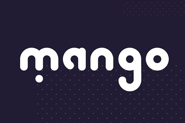 英文字体｜圆润萌萌的装饰性字体mango